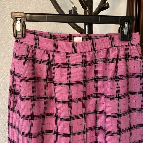 Adolph Schuman for Lilly Ann Vintage Wool Plaid Skirt Size S - Picture 2 of 10